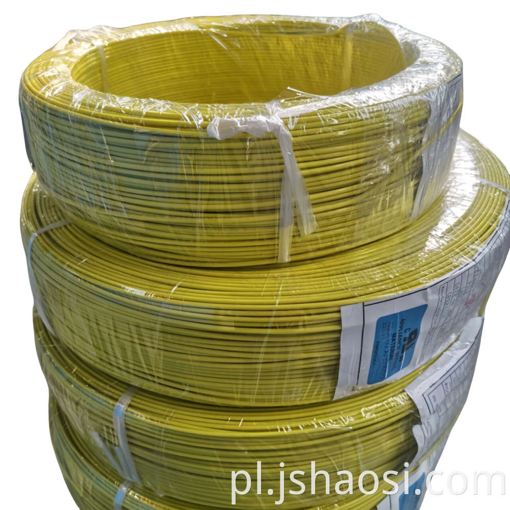UL1330 18# yellow Fluorine plastic wire